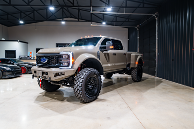 2026 F450 Liquid Spring Dbl Wheels Fenders And Bumpers Front Left View
