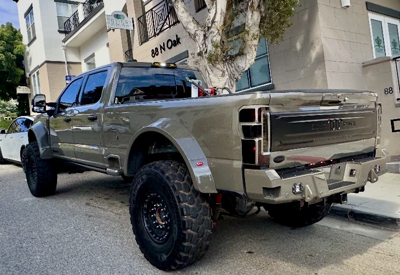 2026 F450 Pickup Gen 1 Rear Fender With 44 Inch Michelin S On 2 Inches Of Lift