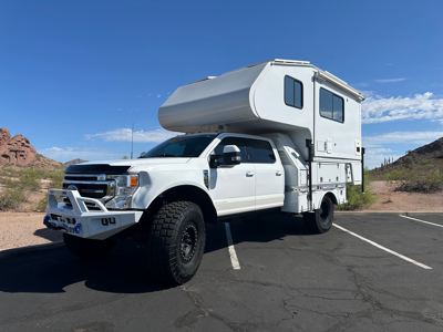 2022 Ford F-550 Lariat White Overland Build Expedition Camping