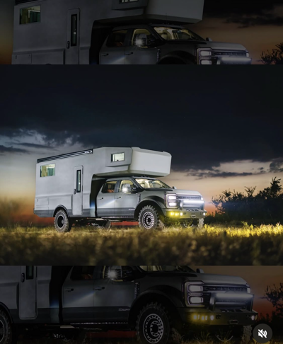Ford F 550 White Camper
