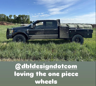 Ford F 450 Black - DBL Design One Piece Wheel