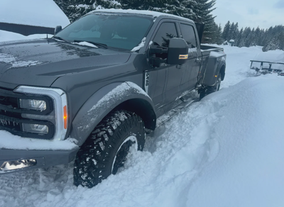 Ford F-650 Silver Crew Cab Dually