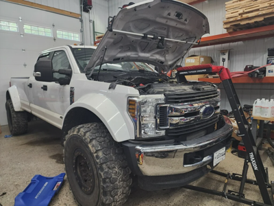 Ford F450 White Super Single Install