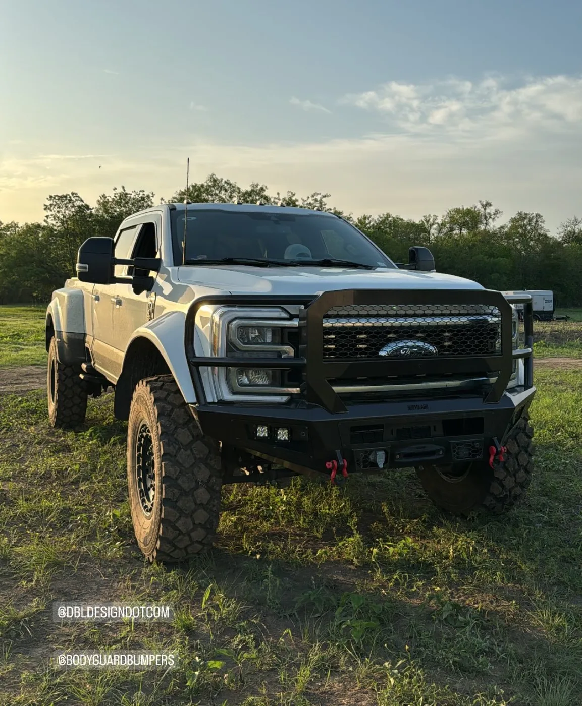 Body Guard front bumper on a Ford Super Duty