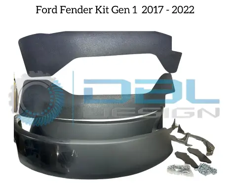 Ford F-450/F-550 Gen 1 fender flare kit, 2017–2022