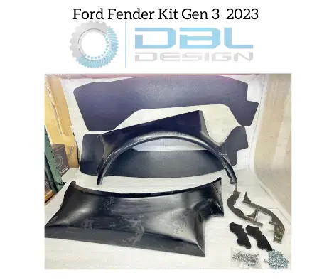 Ford F-450/F-550 Gen 3 fender flare kit, 2023 and newer